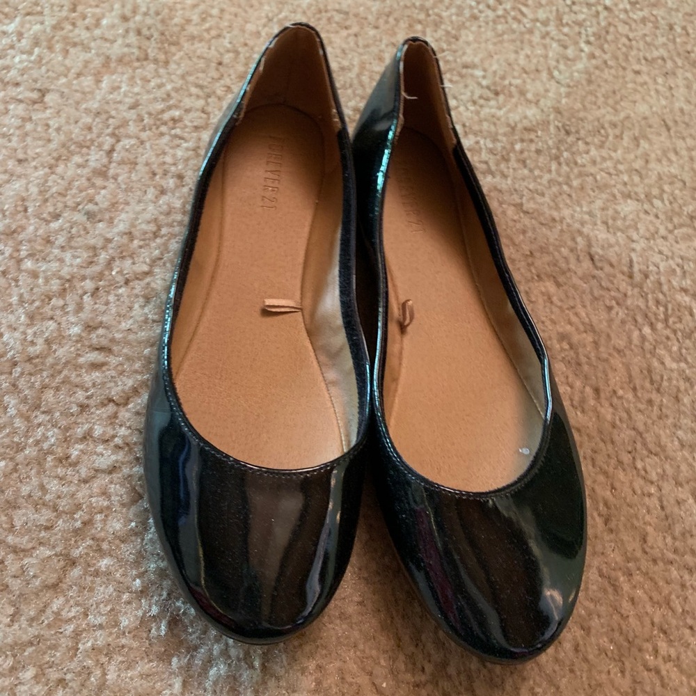 Forever 21 Black Flats size 10 Never Worn